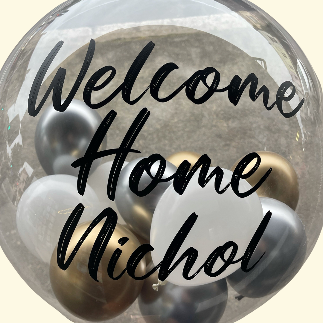 Welcome Home balloon collection in Bondi, Sydney