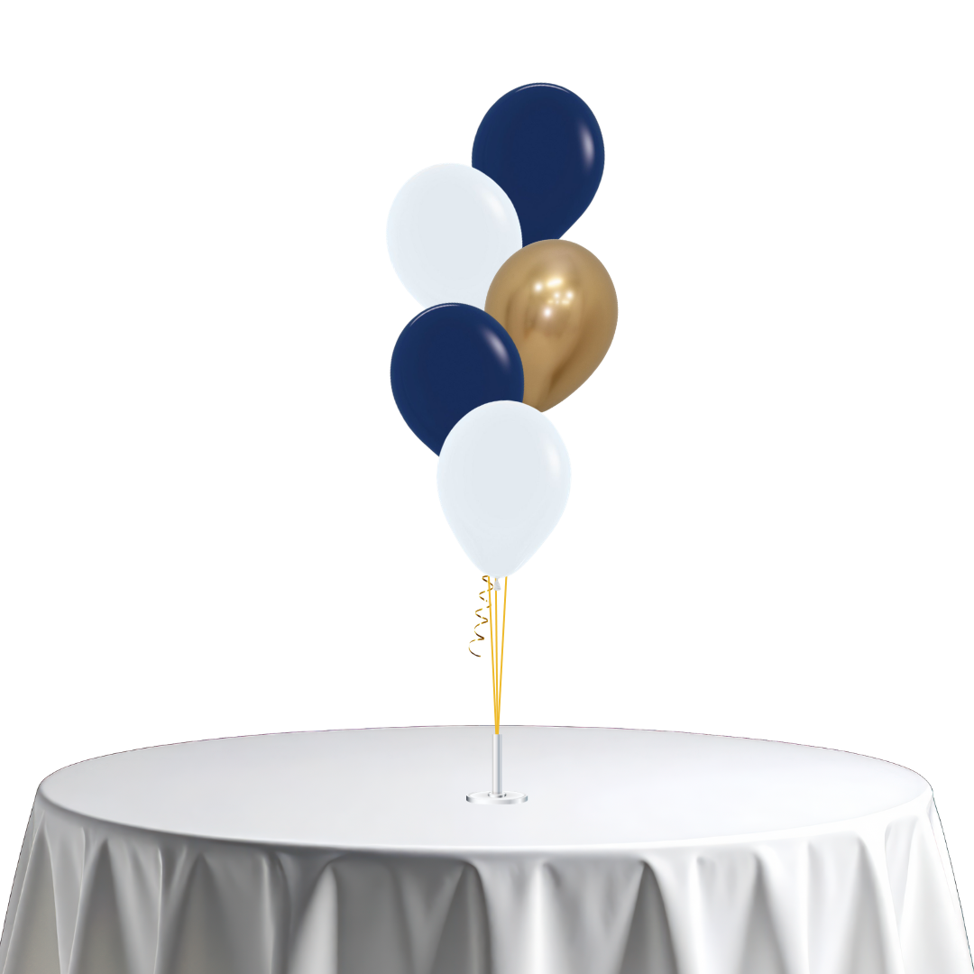 School Formal Latex Balloon Bunch - silver, white & gold in Bondi, Sydney