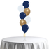 School Formal Latex Balloon Bunch - silver, white & gold in Bondi, Sydney