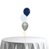 School Formal Latex Balloon Bunch - silver, white & navy in Bondi, Sydney
