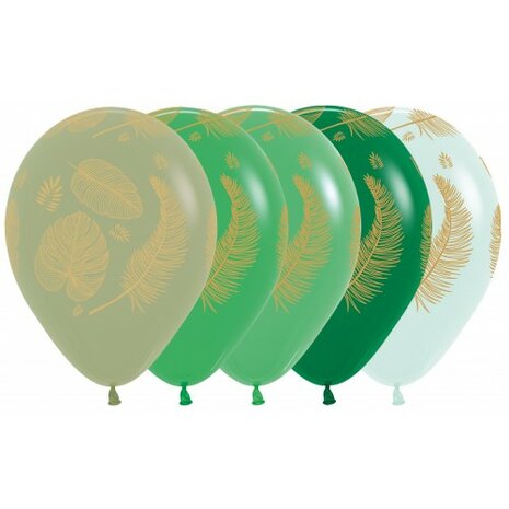 Tropical Leaves Latex Balloon
