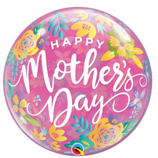 Mothers' Day Floral Bubble Balloon