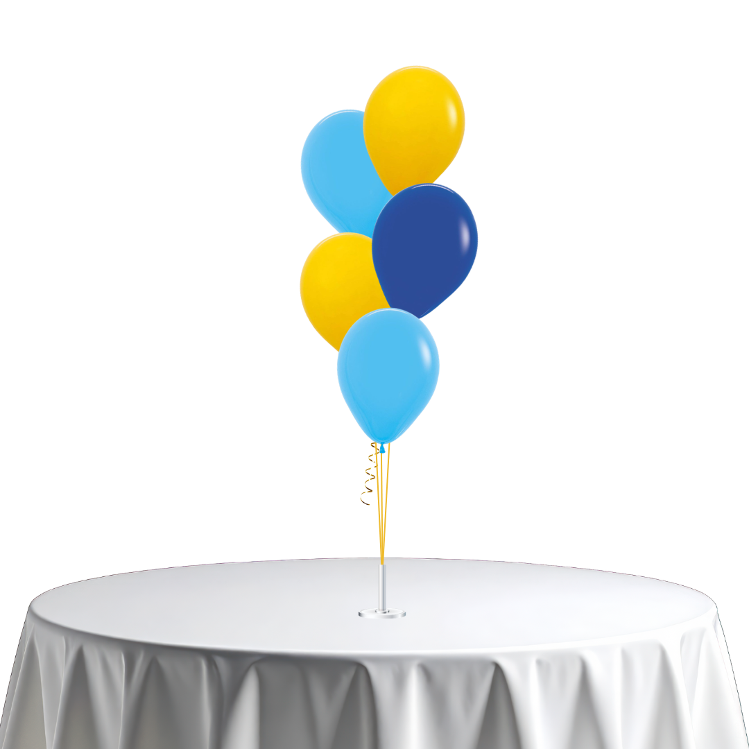 School Formal Latex Balloon Bunch - yellow, navy & neon blue - 17 9ff2 4e62 in Bondi, Sydney