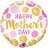 Mothers' Day Pink & Gold Dots Balloon - inch mothers day pink gold dots 4017247 by Bondi Road Balloons