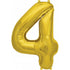 Large Number Balloon - Gold (0-9)