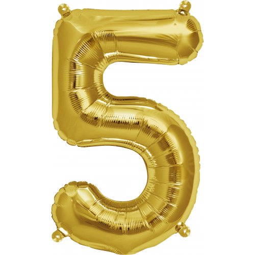 Large Number Balloon - Gold (0-9)
