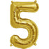 Large Number Balloon - Gold (0-9)