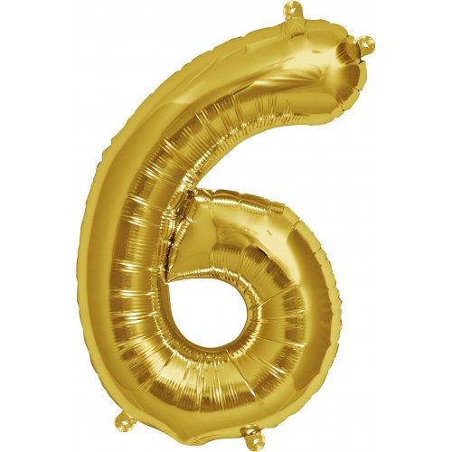 Large Number Balloon - Gold (0-9)
