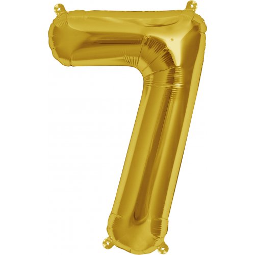 Large Number Balloon - Gold (0-9)