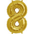 Large Number Balloon - Gold (0-9)
