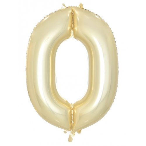 Large Number Balloon - Luxe Gold (0-9) for parties in Bondi and Sydney - party styling detail