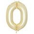 Large Number Balloon - Luxe Gold (0-9) for parties in Bondi and Sydney - party styling detail