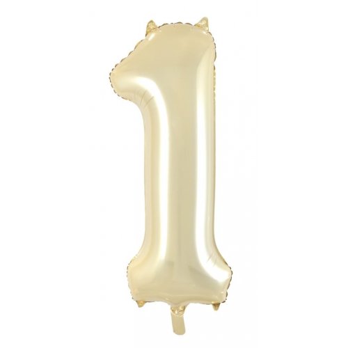 Large Number Balloon - Luxe Gold (0-9) for parties in Bondi and Sydney - colour detail