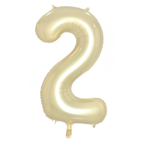 Large Number Balloon - Luxe Gold (0-9) for parties in Bondi and Sydney - close-up