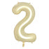 Large Number Balloon - Luxe Gold (0-9) for parties in Bondi and Sydney - close-up