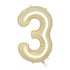 Large Number Balloon - Luxe Gold (0-9) for parties in Bondi and Sydney - display view