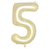 Large Number Balloon - Luxe Gold (0-9) for parties in Bondi and Sydney - front view