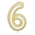 Large Number Balloon - Luxe Gold (0-9) for parties in Bondi and Sydney - party styling detail