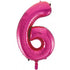 Large Number Balloon - Hot Pink (0-9) for parties in Bondi and Sydney - party styling detail