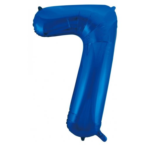 Large Number Balloon - Royal Blue (0-9) for parties in Bondi and Sydney - colour detail