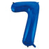 Large Number Balloon - Royal Blue (0-9) for parties in Bondi and Sydney - colour detail