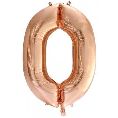 Large Number Balloon - Rose Gold (0-9) for parties in Bondi and Sydney - party styling detail