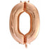 Large Number Balloon - Rose Gold (0-9) for parties in Bondi and Sydney - party styling detail