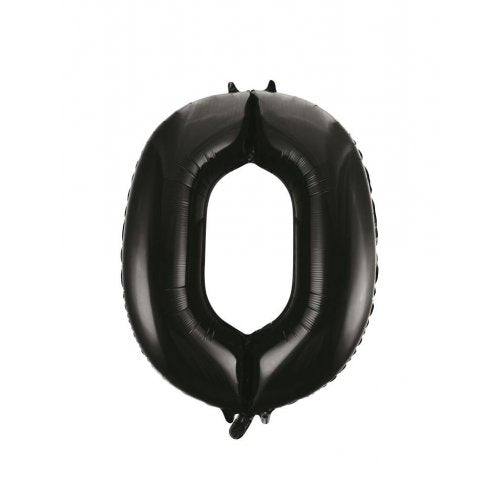 Large Number Balloon - Black (0-9) for parties in Bondi and Sydney - party styling detail