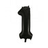 Large Number Balloon - Black (0-9) for parties in Bondi and Sydney - colour detail