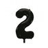 Large Number Balloon - Black (0-9) for parties in Bondi and Sydney - close-up