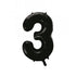 Large Number Balloon - Black (0-9) for parties in Bondi and Sydney - display view