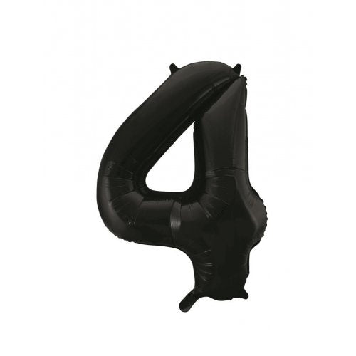Large Number Balloon - Black (0-9) for parties in Bondi and Sydney - arrangement detail