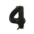 Large Number Balloon - Black (0-9) for parties in Bondi and Sydney - arrangement detail