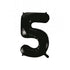 Large Number Balloon - Black (0-9) for parties in Bondi and Sydney - front view
