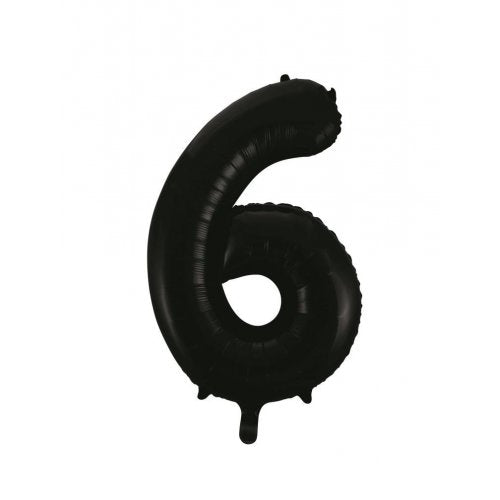 Large Number Balloon - Black (0-9) for parties in Bondi and Sydney - party styling detail