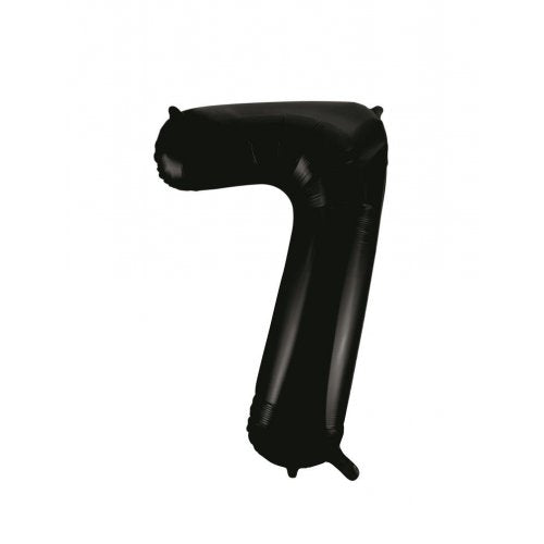 Large Number Balloon - Black (0-9) for parties in Bondi and Sydney - colour detail