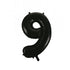 Large Number Balloon - Black (0-9) for parties in Bondi and Sydney - display view