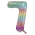 Large Number Balloon - Pastel Rainbow (0-9)