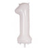 Large Number Balloon - White (0-9) for parties in Bondi and Sydney - colour detail