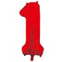 Large Number Balloon - Red (0-9) for parties in Bondi and Sydney - colour detail