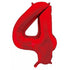 Large Number Balloon - Red (0-9) for parties in Bondi and Sydney - arrangement detail