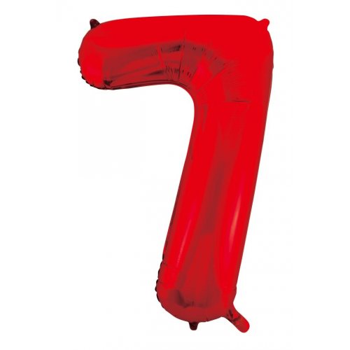 Large Number Balloon - Red (0-9) for parties in Bondi and Sydney - colour detail