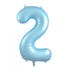 Matte Pastel Blue - Large Number 86cm - 213862 500x500 balloon design in Bondi, Sydney