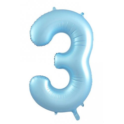 Matte Pastel Blue - Large Number 86cm - 213863 500x500 balloon design in Bondi, Sydney