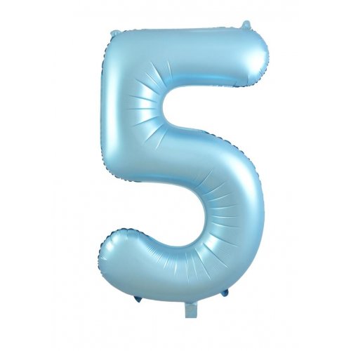 Matte Pastel Blue - Large Number 86cm - 213865 500x500 balloon design in Bondi, Sydney