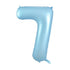 Matte Pastel Blue - Large Number 86cm - 213867 500x500 balloon design in Bondi, Sydney