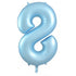 Matte Pastel Blue - Large Number 86cm - 213868 500x500 balloon design in Bondi, Sydney