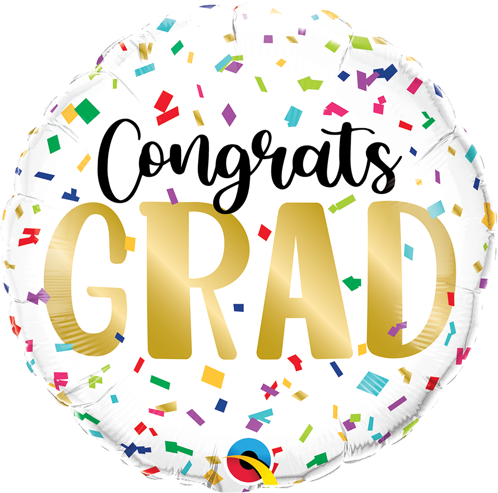 Graduation Confetti Balloon - 25766 25767b by Bondi Road Balloons