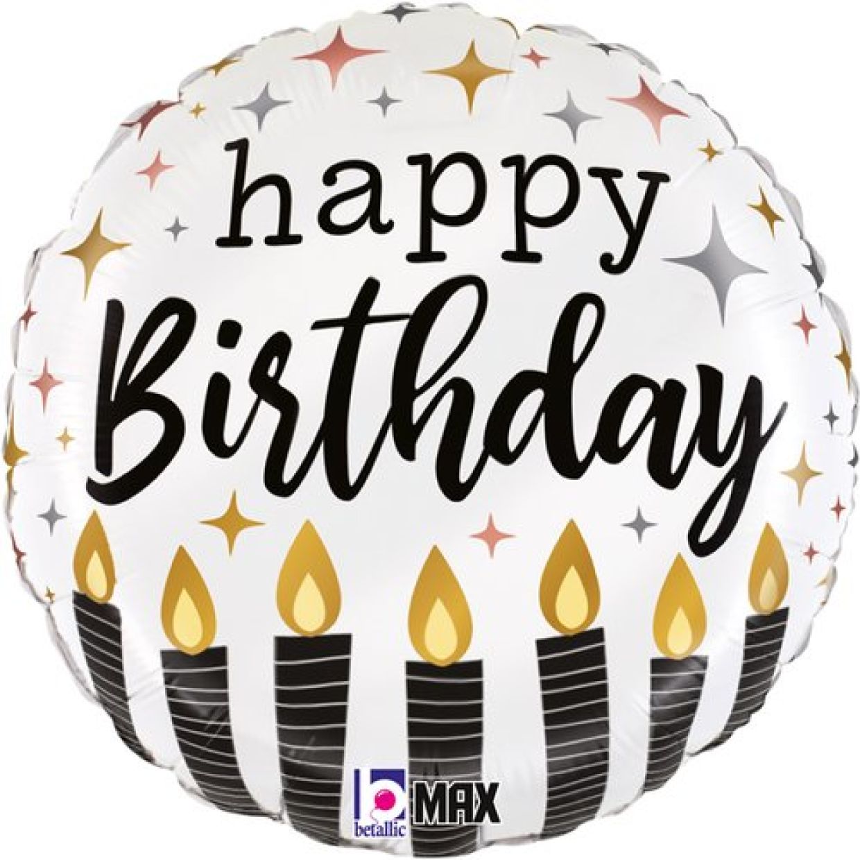 Satin Metallic Birthday Candle Balloon - 26281p r18 satin metallic birthday candle p in Bondi, Sydney