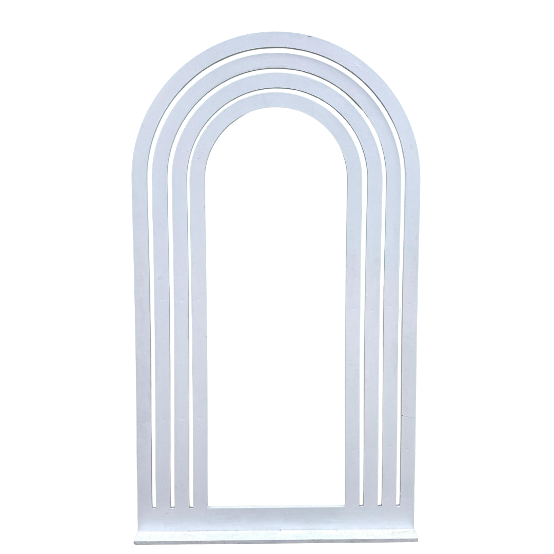 White Rainbow Arch Backdrop